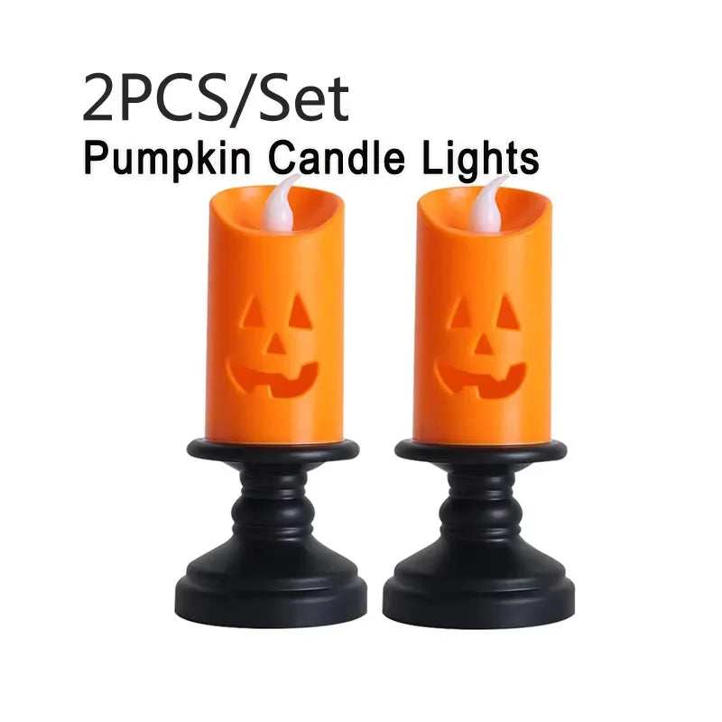 10/20PCS Cute Halloween Glowing Rings Bracelet Gift