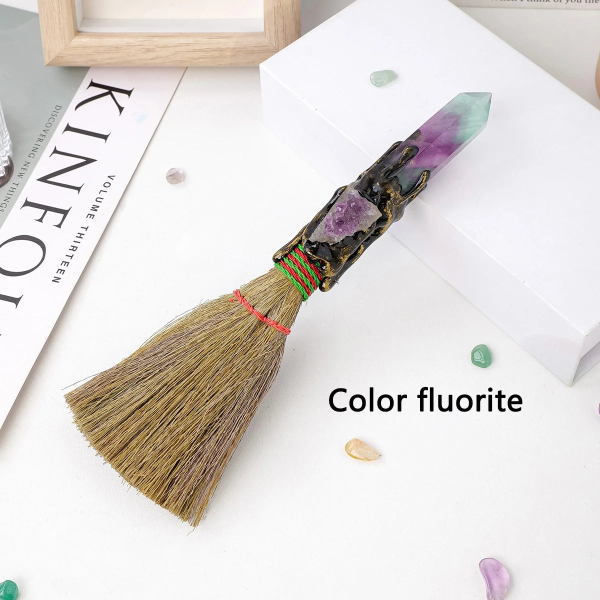 1PC Natural Crystal Point Stone Amethyst Altar Witch Supplies Table Decor