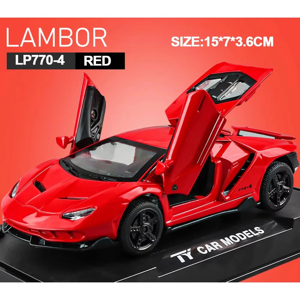 1 32 Cars Toys Auto Scale Lambor LP770 Diecast Model Alloy Toys Gift