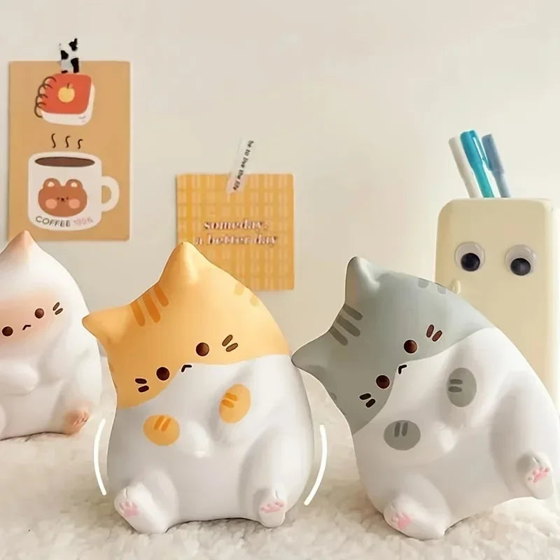 Adorable Cat Squeeze Toy Soft PU Rebound