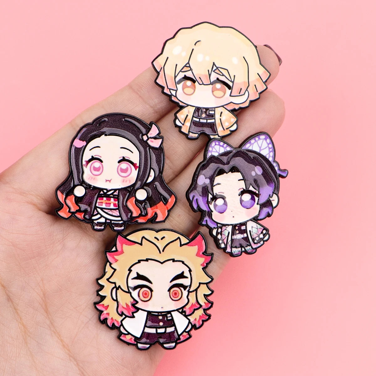 Anime Figure Enamel Pin Cartoon Character Badges Backpack Women's Brooches