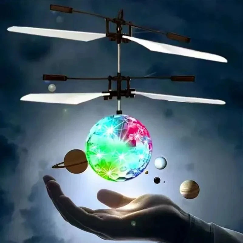 LED Light-Up Crystal Ball Gesture Control Toy