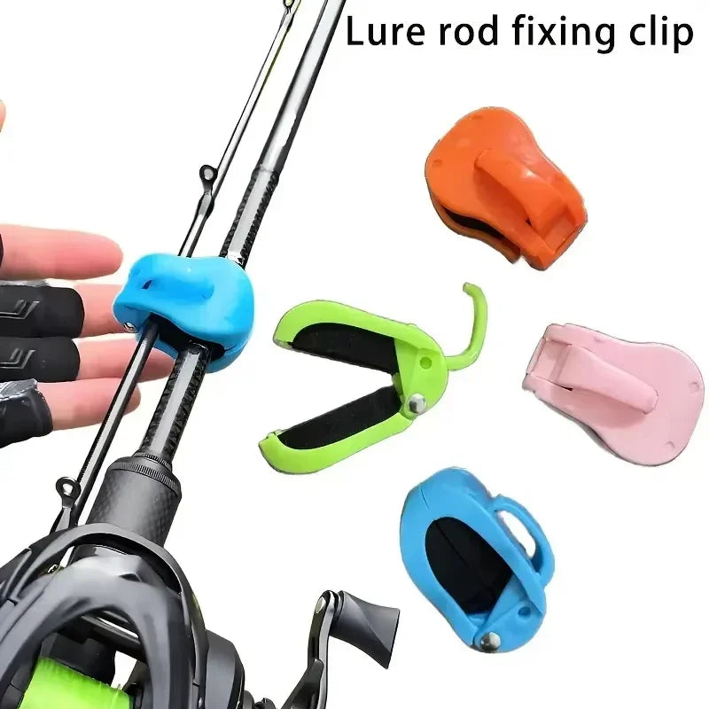 2pcs Quick-attach Fishing Rod Clip Tool-free 1-hand Holder Freshwater Rods