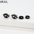 Punk Halloween Earring Black Stainless Steel Ghost
