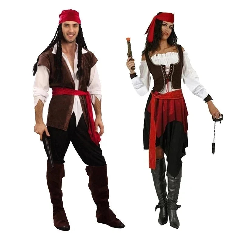 Pirate Cosplay Costume Captain Jack Sparrow