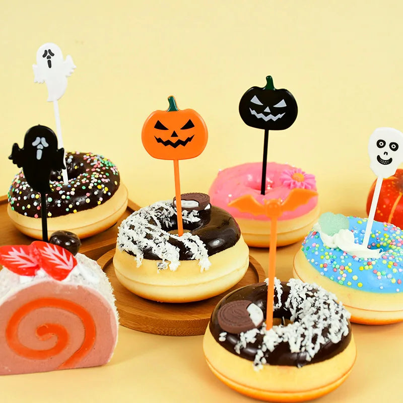 20/50Pcs Halloween Toothpicks DIY Cupcake Topper