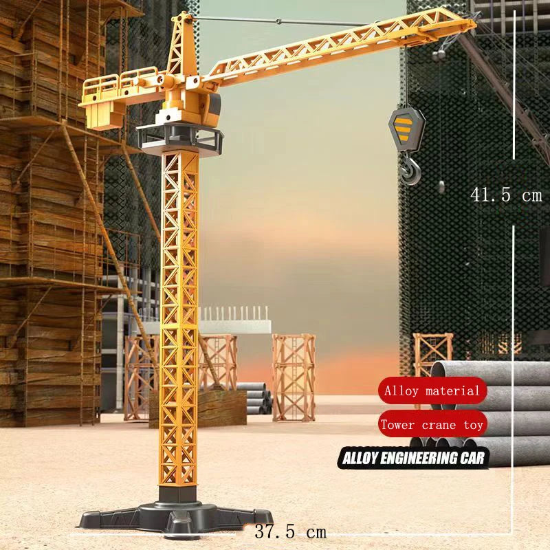 Engineering Diecast Tower Crane Forklift Bulldozer Excavator Vehicle Model