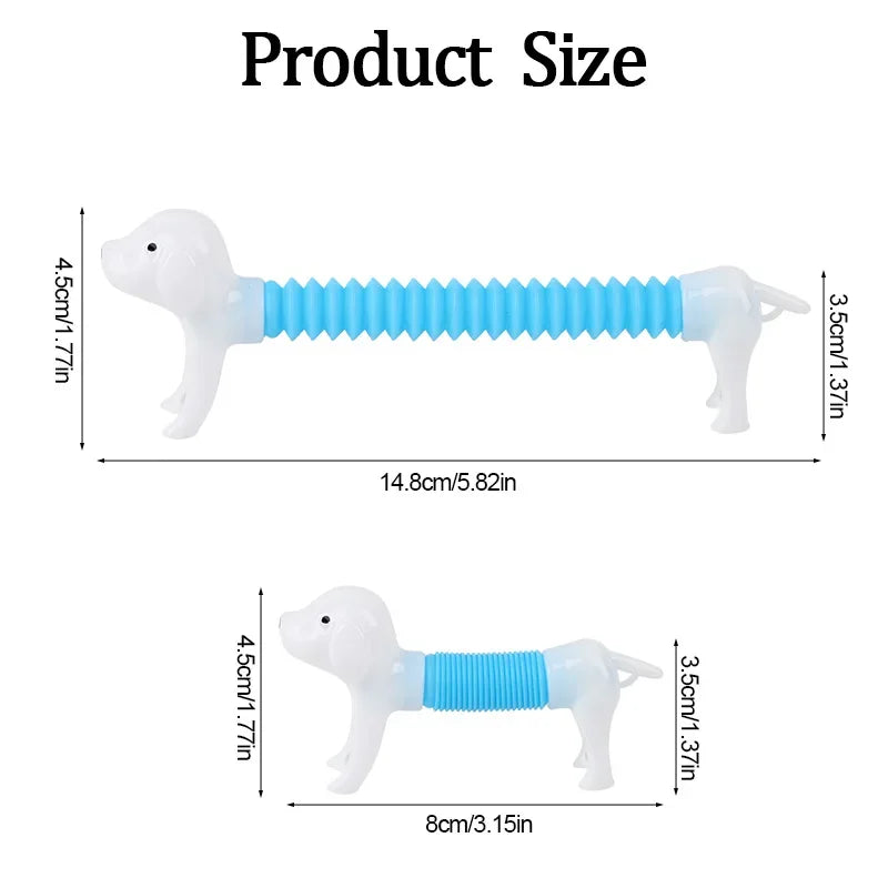 10-Piece Stretchable Dog Pop Tubes Sensory