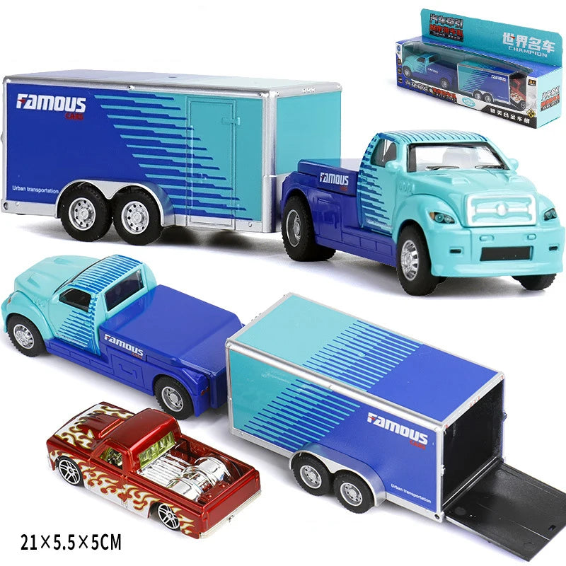 1:64 Scania Container Truck American Container Truck Alloy Diecast Model Car