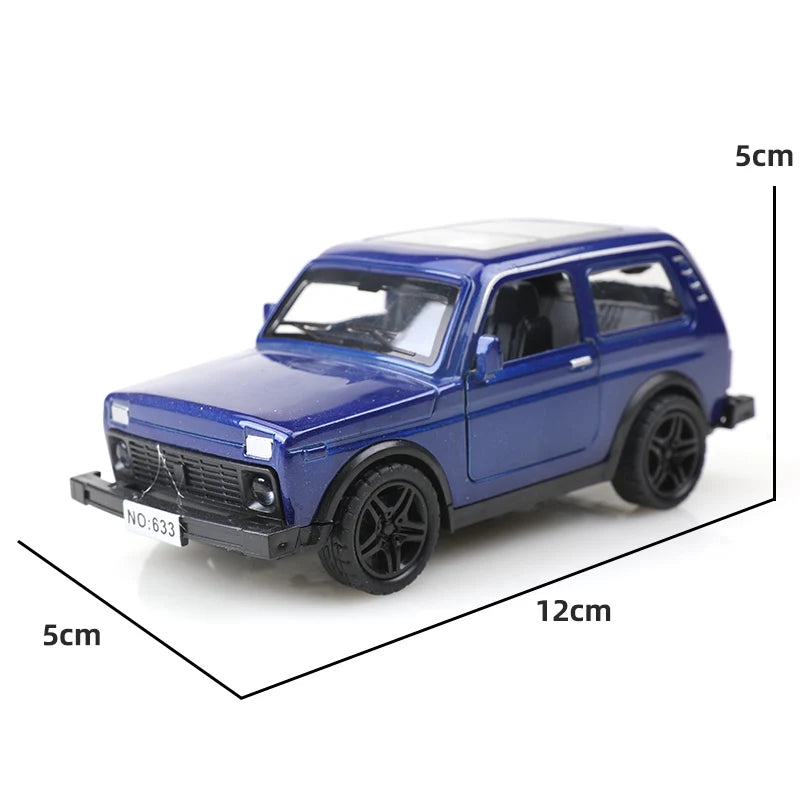 1 36 Niva Alloy Pullback Car Die-cast Metal Boy's Toy Powerful Pullback