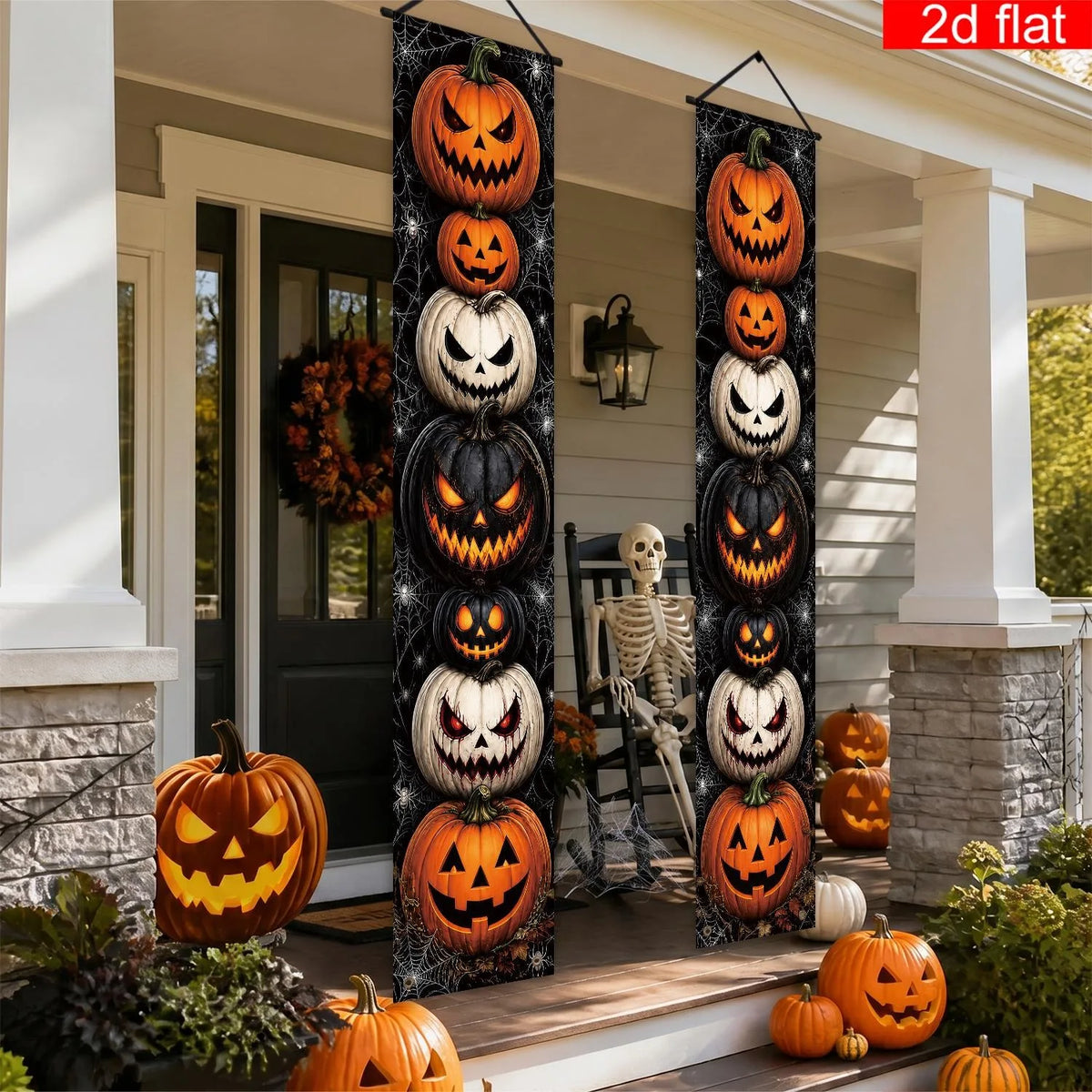 Halloween Porch Banner Set Jack O Lantern