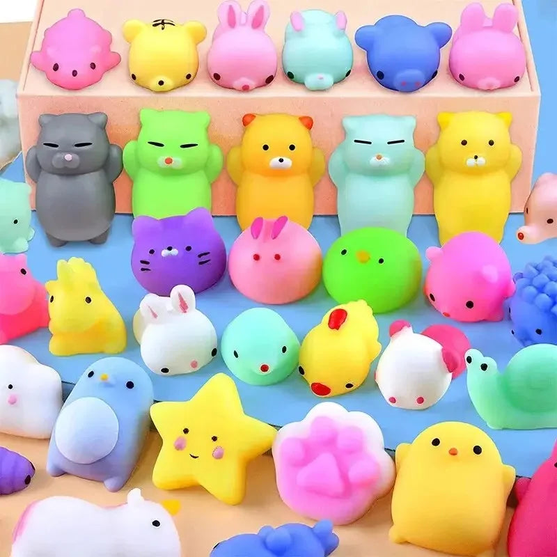 20 Pcs Random Cute Animals Vent Stress Toys