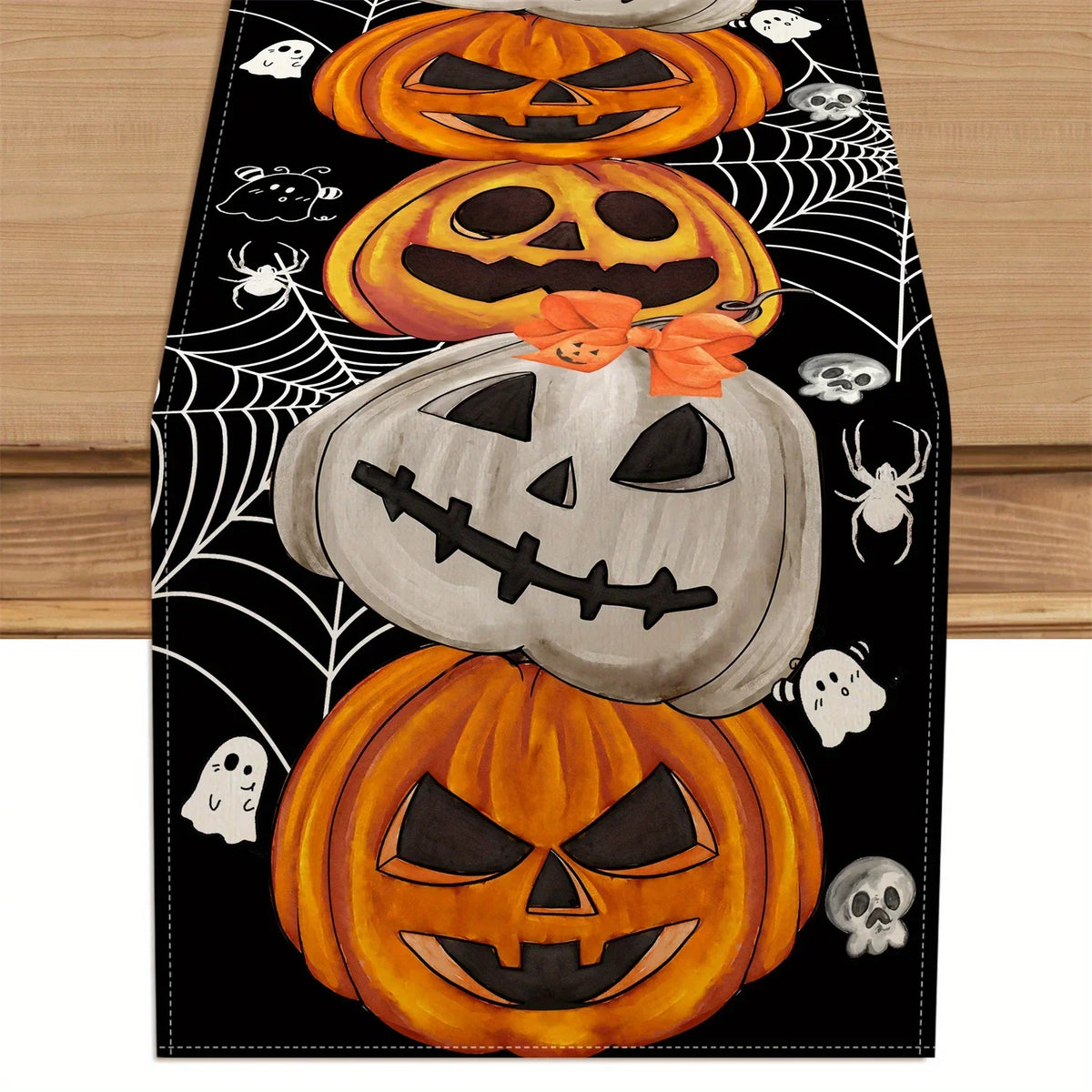 1Pcs Bohemian Halloween Theme Table Runner Decoration