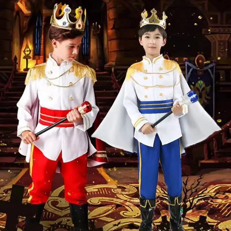 Royal Prince King Costume 7-Piece Medieval Set