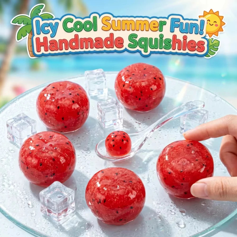 Handmade Watermelon Slushy Squishy Slow Rebound