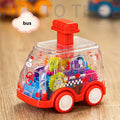 Transparent Gear Car Inertia Toy Press & Go