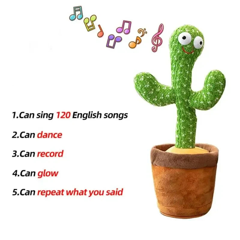 Entertaining Dancing Cactus Toy Repeat Talking