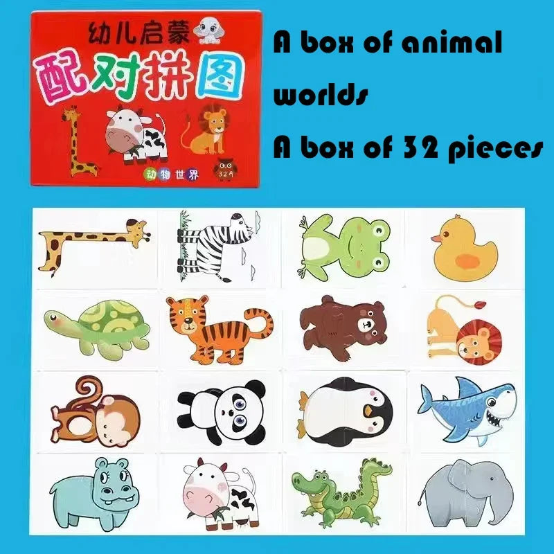 32 Pcs Enlightenment Card Matching Puzzle