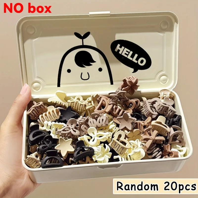 5 10 20 30pcs Beige Mixed Pack Small Clips Cute Girl Accessories Daily Use