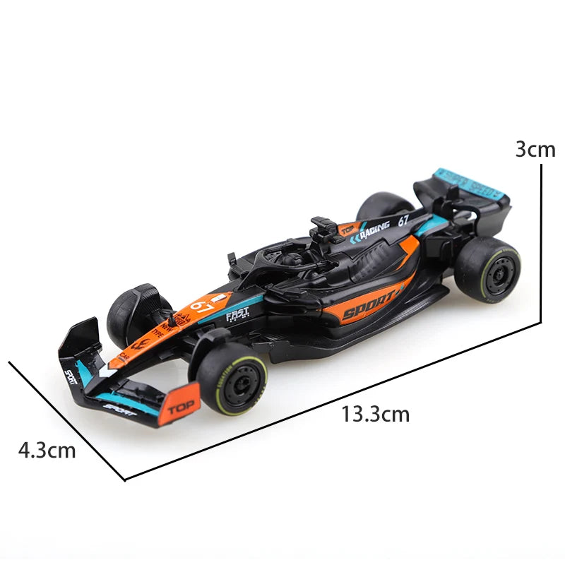 1.43 Alloy Model Racing Car Toy Exquisite Formula Alloy Pullback Racing