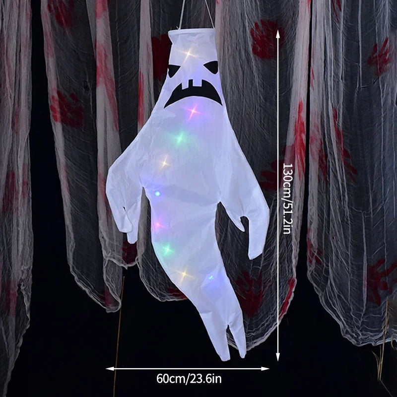 Hanging Ghost Halloween LED Luminous Ghost Children's Gift Scary Party Props
