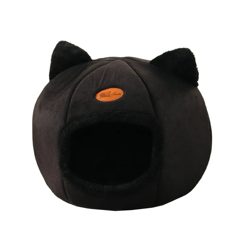 Deep Sleep Comfort Winter Cat Bed Mat Basket Small Dog House Pets Tent