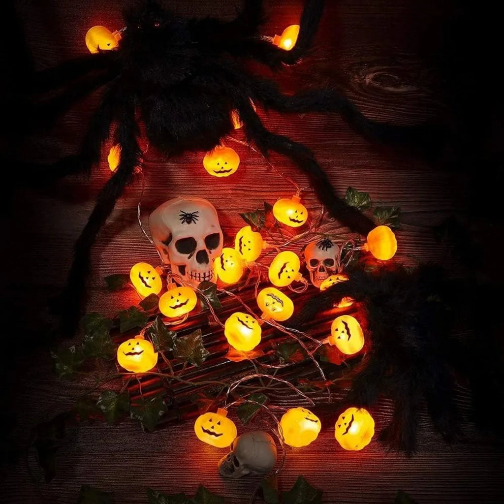 1pc 10/20 LED 3D Pumpkin String Light Halloween