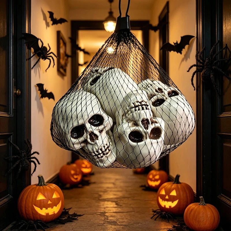 Realistic Skull Head Terrible Human Decoration