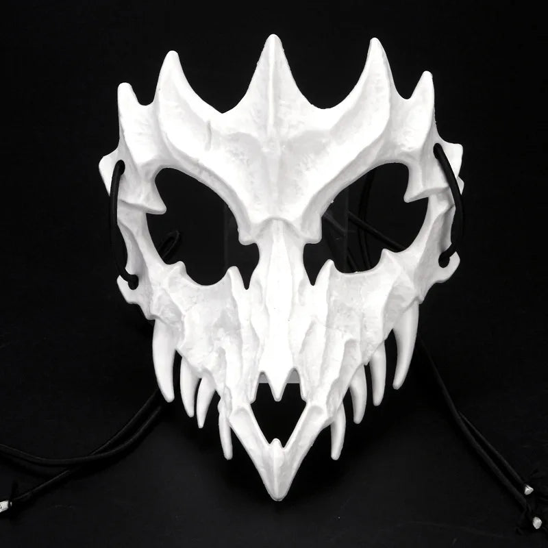 Halloween Mask Half-face Mask Cos Dragon God Fierce Tiger Night Fork Tengu