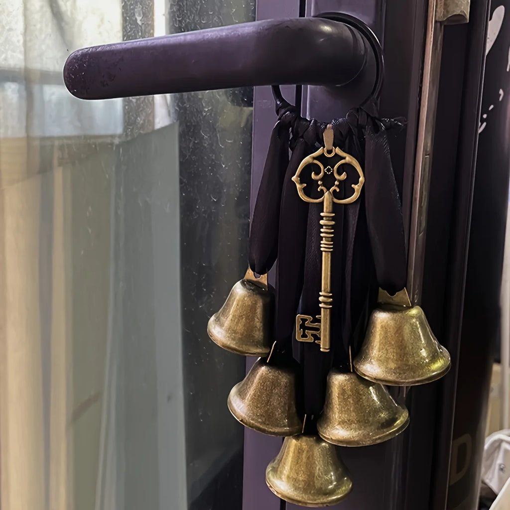 Iron Witch Wind Chimes Decorative Door Handle Bells Home Protection Room