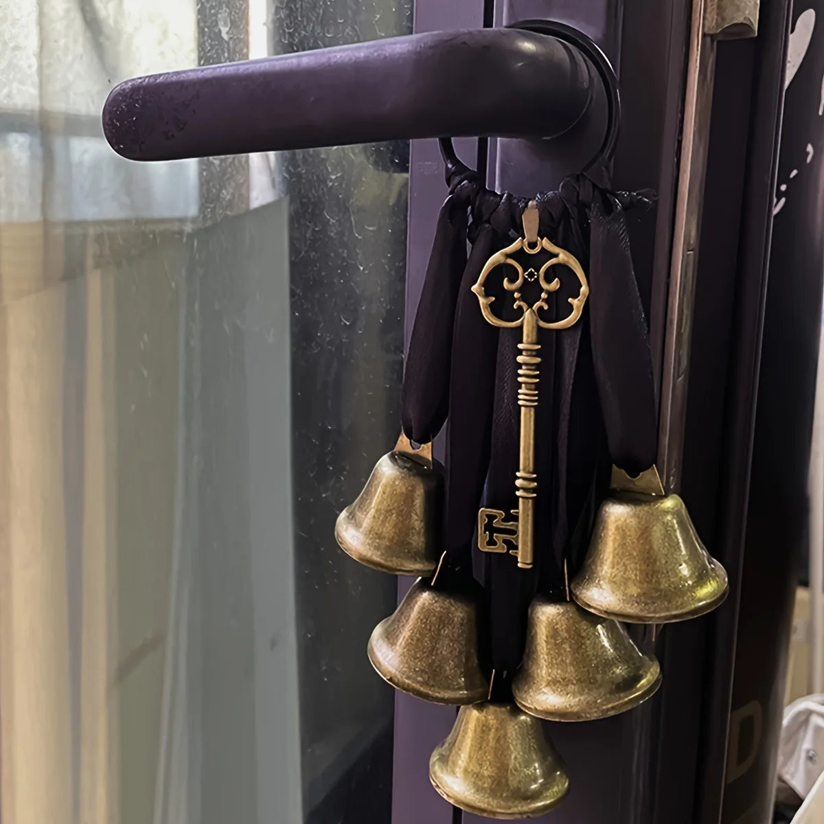 Iron Witch Wind Chimes Decorative Door Handle Bells Home Protection Room