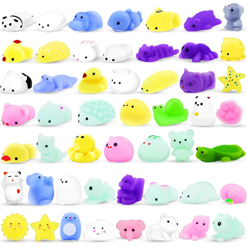 20 Pack Mini Cartoon Animal Stress Relief Toy