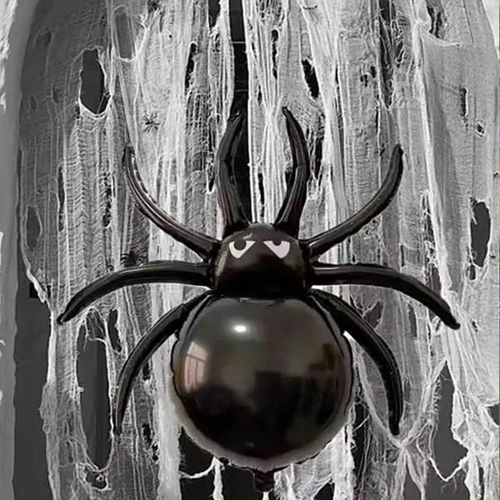 1pc Spiders Balloons Giant Black Happy Halloween Party Decor