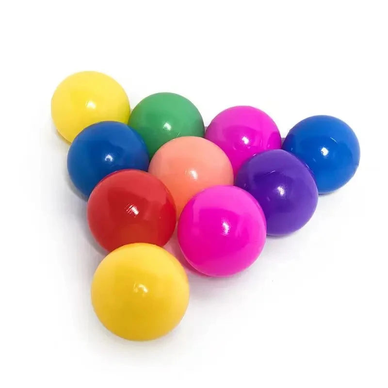 100PCS Colorful Ball Pit Balls Soft Plastic Ocean Balls Indoor Outdoor Play