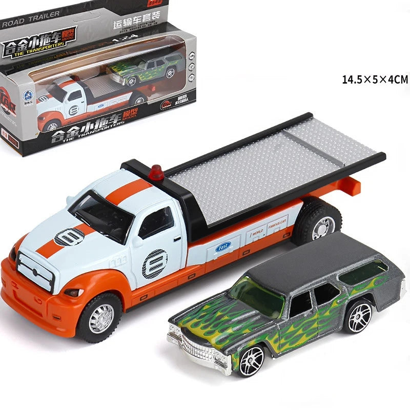 1:64 Scania Container Truck American Container Truck Alloy Diecast Model Car