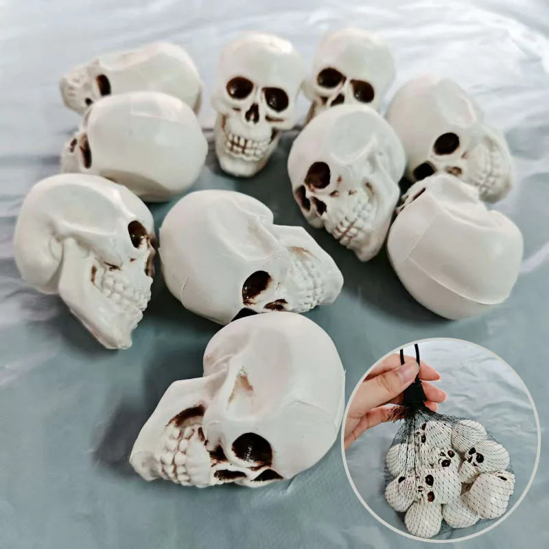 Realistic Skull Head Terrible Human Decoration