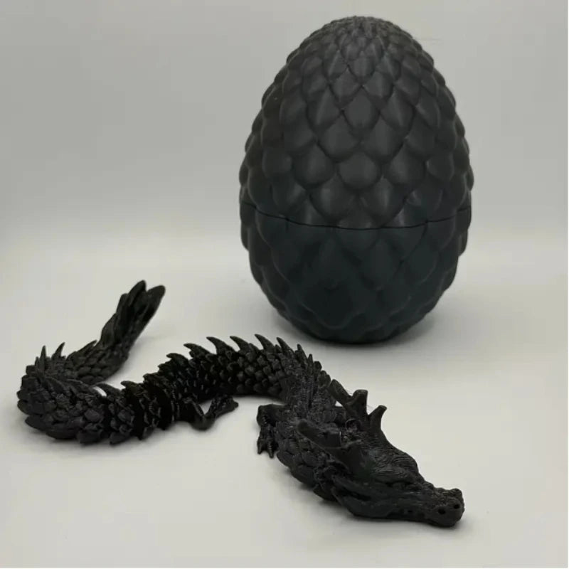 3D Chinese Dragon Surprise Egg Mini Movable Joint Decor Cute Collectible