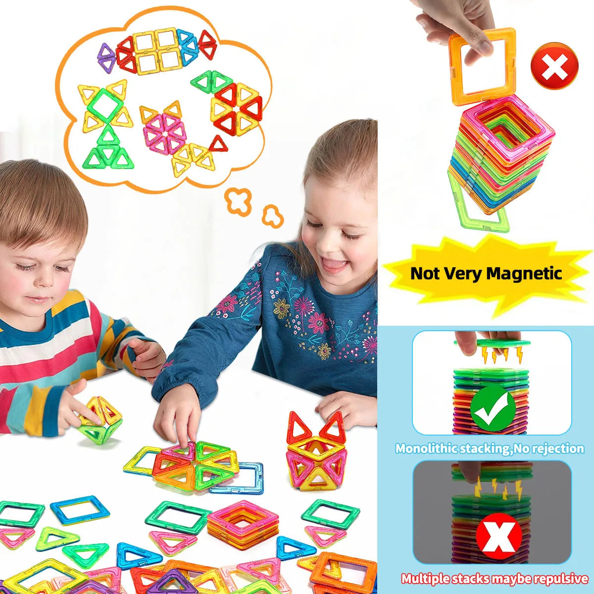 Magnetic Building Blocks DIY STEM Toys