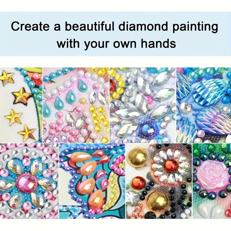 Charming DIY 5D Owl Diamond Painting Set Tree Branches Unique Shaped Crystals