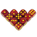 16MM Round Corner Game Dice Set 6-Sided Marble Acrylic Dices Tabletop Game