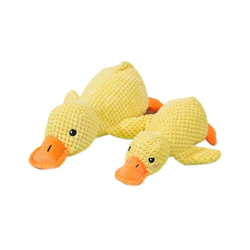 Little Yellow Duck Dog Toy Plush Companion Sleep Bite Resistant Grind Teeth