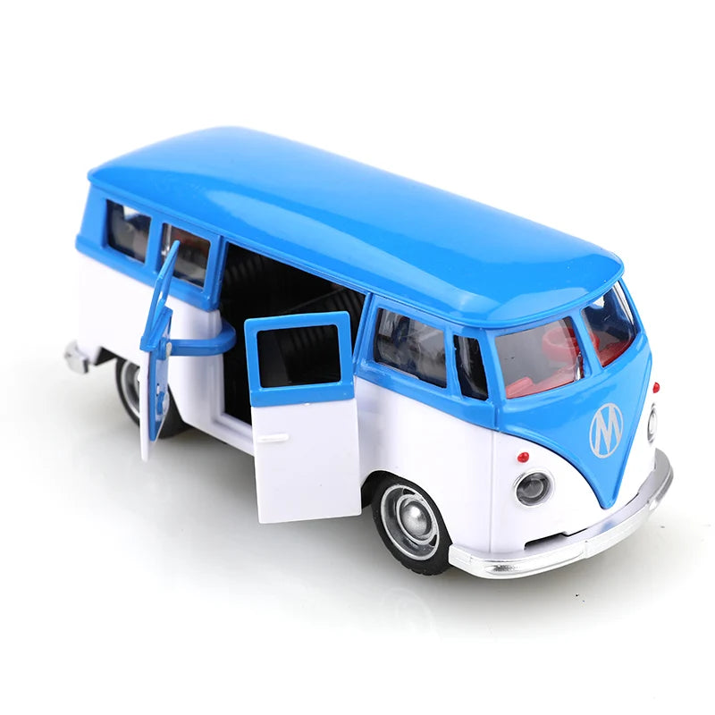 1:38 Classic Alloy T1 Bus Retro Exquisite Stylish Children's Toy
