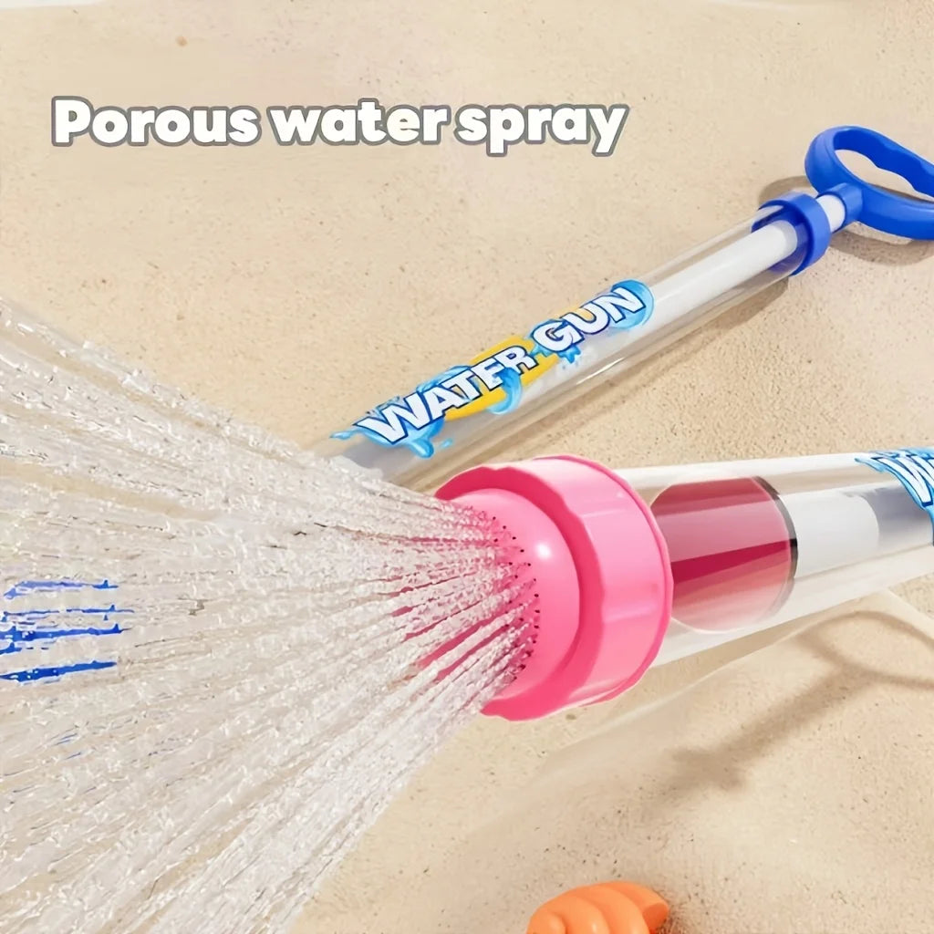 1 3 6pcs Spray Water Pull-Back Water Gun Outdoor Splash Games Pool Lawn