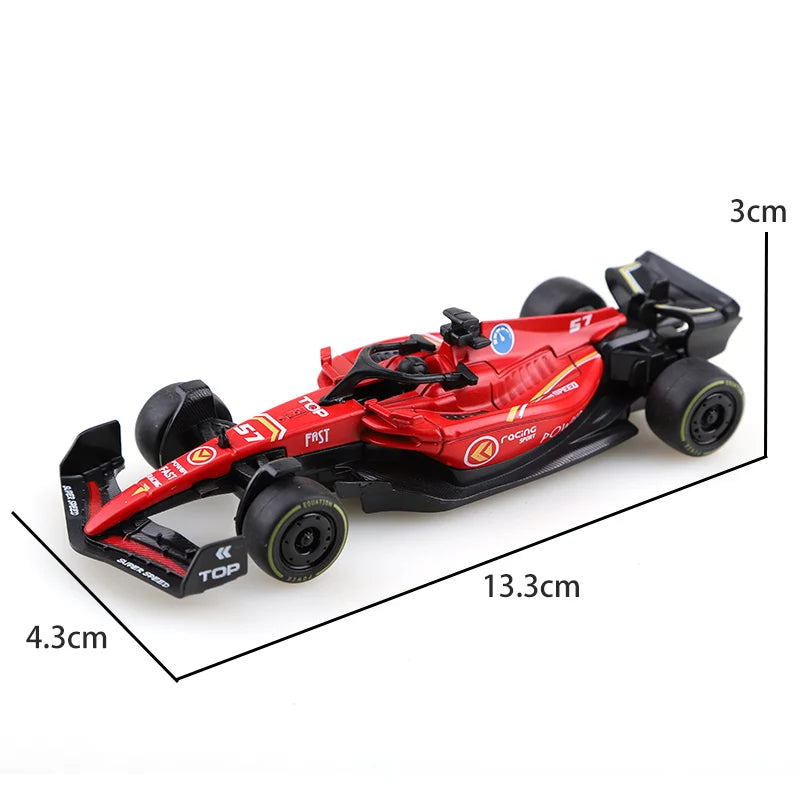 1.43 Alloy Model Racing Car Toy Exquisite Formula Alloy Pullback Racing