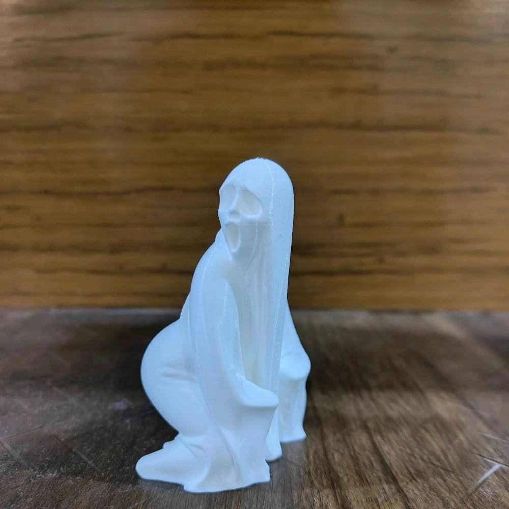 3D Printed Big-Ass Ghost Statue Halloween Witch Ghost Desktop Ornament