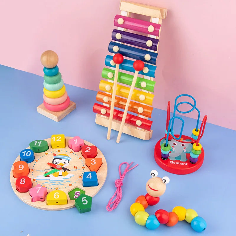 Montessori Baby Toys 3D Wooden Puzzles