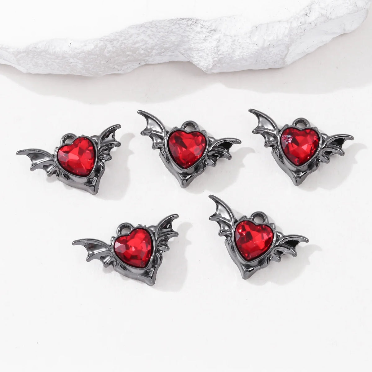 10pcs Dark Gothic Retro Black Butterfly Spider Cross