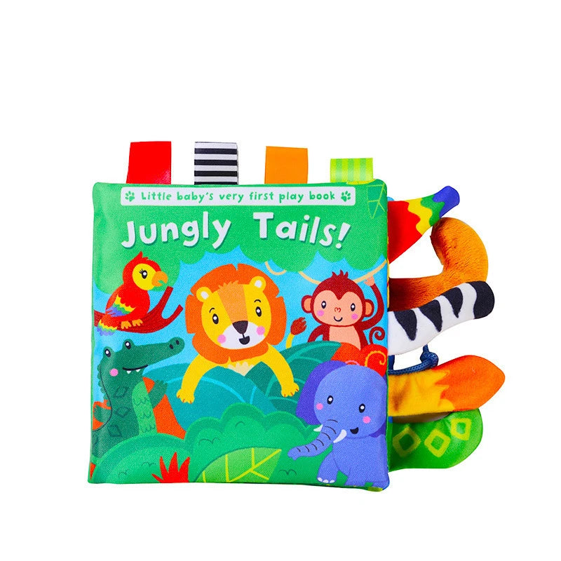 3D Visual Tail Cloth Book Baby Tear Resistant Learning