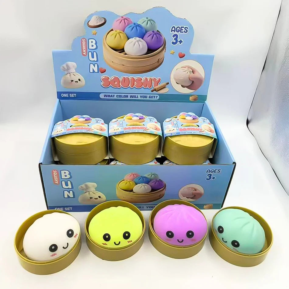 Blind Box Colorful Dumpling Squishy Stress Toy