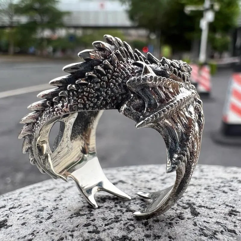 Dragon Rings Gothic Punk Style Pterosaur Wings Adjustable